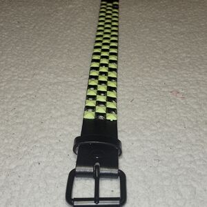 Stylish Black and Yellow Mes Belt